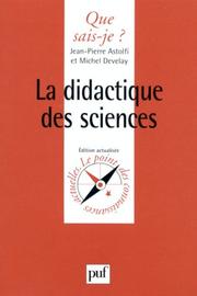 Cover of La didactique des sciences by Jean-Pierre Astolfi