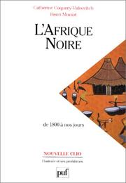 Cover of L' Afrique noire de 1800 à nos jours by Catherine Coquery-Vidrovitch