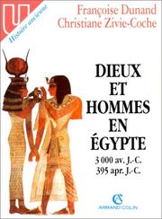 Cover of Dieux et hommes en Egypte, 3000 av. J.-C.-395 apr. J.-C. by Françoise Dunand
