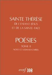 Front cover of Poésies by Saint Thérèse de Lisieux