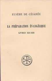 Cover of De evangelica praeparatione by Eusebius of Caesarea, Bishop of Caesarea
