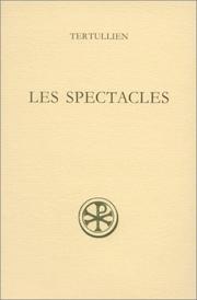 Cover of De spectaculis by Tertullian