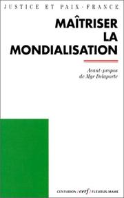 Front cover of Maîtriser la mondialisation by Commission française "Justice et paix."