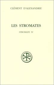 Front cover of Stromata by Saint Clement of Alexandria