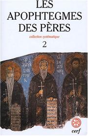 Front cover of Les Apophtegmes des Pères by Jean-Claude Guy