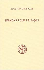 Front cover of Sermons pour la Pâque by Augustine of Hippo