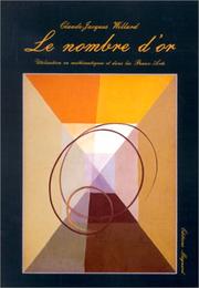 Cover of Le nombre d'or by Claude-Jacques Willard