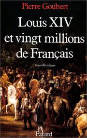 Cover of Louis XIV et vingt millions de Français by Pierre Goubert