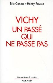 Cover of Vichy by Eric Conan