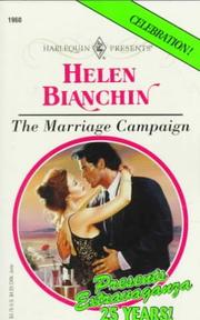Front cover of Marriage Campaign (Presents , No 1960) by Helen Bianchin