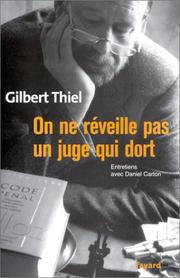 Front cover of On ne réveille pas un juge qui dort by Gilbert Thiel
