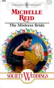 Front cover of Mistress Bride (Society Weddings) by Michelle Reid
