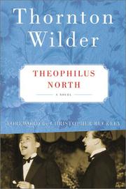 Front cover of Theophilus North by Thornton Wilder
