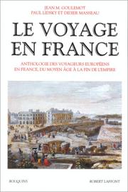 Front cover of Le voyage en France by Jean Marie Goulemot