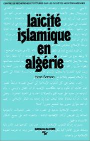 Cover of Laïcité islamique en Algérie by Henri Sanson