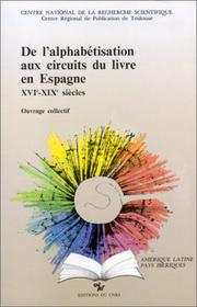 Front cover of De l'alphabétisation aux circuits du livre en Espagne by Unknown