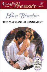 Front cover of The Marriage Arrangement by Helen Bianchin
