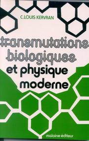 Front cover of Transmutations biologiques et physique moderne by C. Louis Kervran