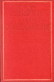Cover of La jeunesse d'Alexandre by Roger Peyrefitte