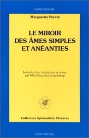 Cover of Miroir des simples âmes by Marguerite Porete