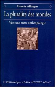 Front cover of La Pluralité des mondes by Francis Affergan