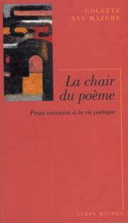 Front cover of La chair du poème by Colette Nys-Mazure