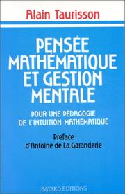 Cover of Gestion mentale et pensée mathématique by Alain Taurisson