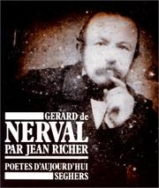 Cover of Gérard de Nerval by Jean Richer