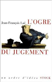 Front cover of L' ogre du jugement by Jean-François Laé
