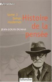 Cover of Histoire de la pensée by Lucien Jerphagnon