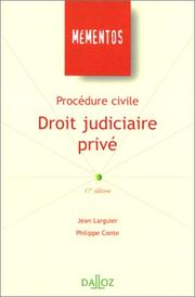 Cover of Procédure civile by Jean Larguier