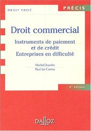 Front cover of Droit commercial by Michel Jeantin