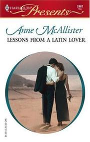 Front cover of Lessons from a Latin Lover (Harlequin Presents, No. 2467)(Pelican Cay) by Anne McAllister