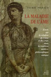 Front cover of La maladie de l'âme by Jackie Pigeaud