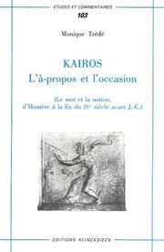 Cover of Kairos by Monique Trédé