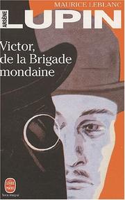 Front cover of Victor De La Brigade Mondaine by Maurice Leblanc