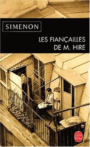 Front cover of Les fiançailles de M. Hire by Georges Simenon