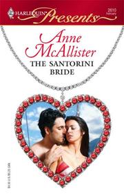 Front cover of The Santorini Bride by Anne McAllister