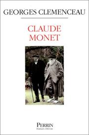 Cover of Claude Monet by Clemenceau, Georges