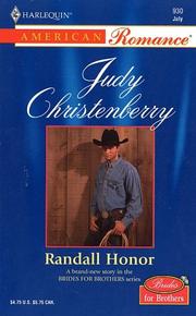 Cover of Randall Honor (Brides For Brothers) by Judy Christenberry