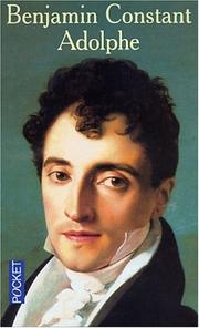 Cover of Adolphe by Benjamin Constant