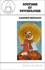 Front cover of Soufisme et psychologie by Jamshīd Murtaz̤avī