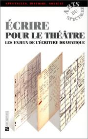 Cover of Ecrire pour le théâtre by M.-C Autant-Mathieu