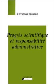 Cover of Progrès scientifique et responsabilité administrative by Chrystelle Schaegis