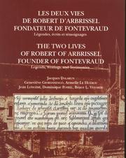 Front cover of Les deux vies de Robert D'Arbrissel, fondateur de Fontevraud by Jacques Dalarun