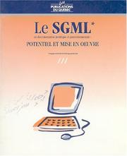 Front cover of Le SGML en documentation juridique et gouvernementale by Guy Huard