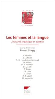 Cover of Les femmes et la langue by Pascal Singy