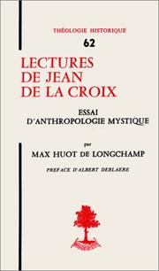 Front cover of Lectures de Jean de la Croix by Max Huot de Longchamp