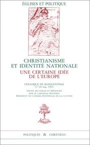 Front cover of Christianisme et identité nationale by Colloque de Klingenthal (1993)