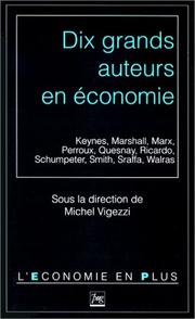 Front cover of Dix grands auteurs en économie by Michel Vigezzi